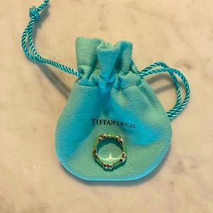 Tiffany & Co. - Sterling Silver Ring w/ Tiffany Blue Enamel